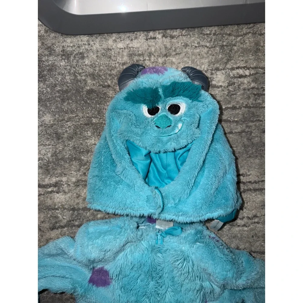 Spirit Halloween Monsters Inc Sulley Costume Toddler 3T-4T Blue Furry Jumpsuit